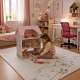 Aga4Kids Puppenhaus mit handgefertigten Holzmöbeln für Kinder, 3 Stockwerke mit Treppe