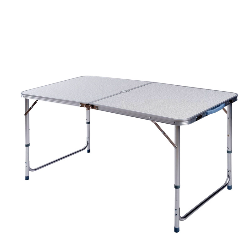 Linder Exclusiv Camping Klapptisch aus Aluminium mit Tragegriff 120x60x54/70 cm