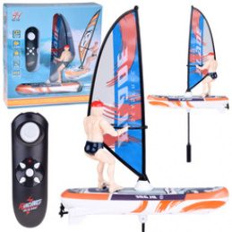 Zdalnie sterowany świecący WINDSURFER pływający na pilota RC0740 uniwersalny