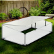 Linder Exclusiv Gewächshaus MC4362 120x80x30/40 cm