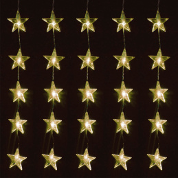 Linder Exclusiv Weihnachtsbeleuchtung Anhänger Sterne 80 LED Warmweiß