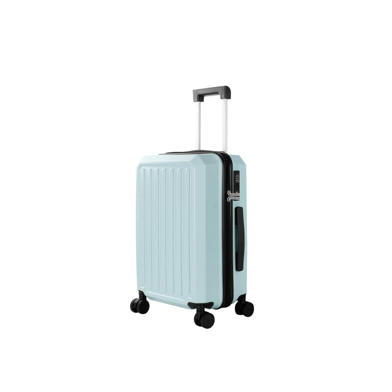 Aga Travel Koffer Hartschalenkoffer Trolley Rollkoffer Reisekoffer Handgepäck mit TSA-Schloss und 4 Rollen, Handgepäck MR4668 Blau