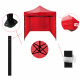 Aga Scherenstand 3x3m Rot