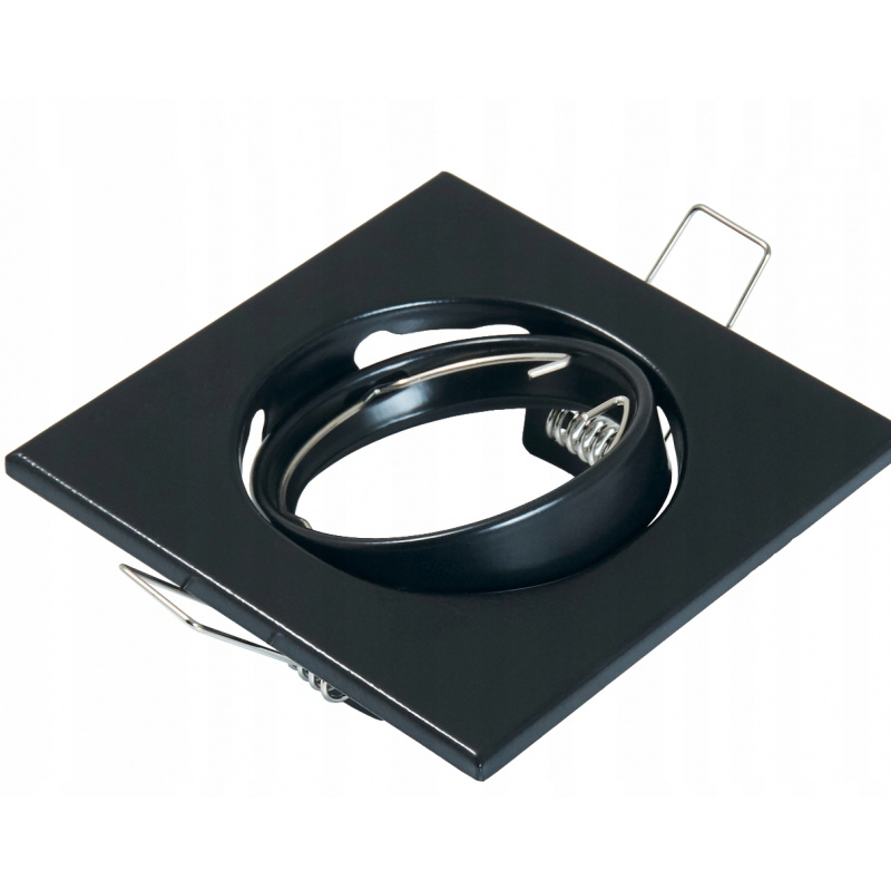 Deckenleuchte  GU10 71064 Quadratische Deckenstrahler Deckenleuchte Deckenlampe Deckenstrahler - schwarz - schwenkbar