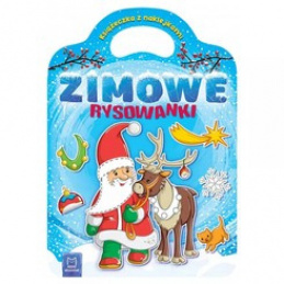 Aksjomat Zimowe rysowanki. Książeczka z naklejkami KS1005 uniwersalny