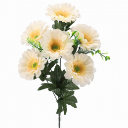 Kwiat sztuczny Gerber biały - 43 cm
