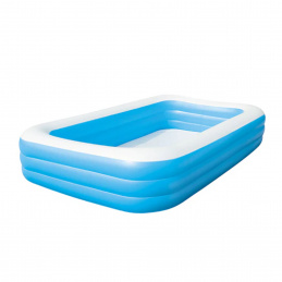 Bestway Family Pool 305x183x56 cm – aufblasbares Schwimmbecken – Einfache und schnelle Installation - 1302 Liter – UV-beständig - robustes PVC – inkl. Reparaturset - 54009
