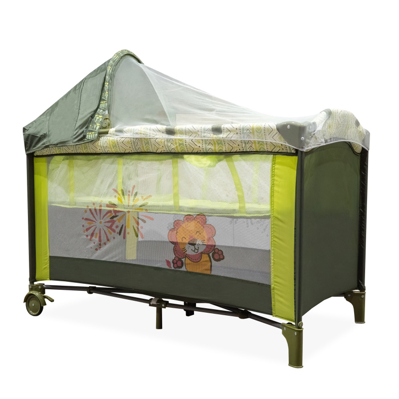 Aga4Kids Reisebett Set mit Matratze und Moskitonetz MR6671 Grün