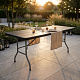 Aga Garten Klapptisch 180x74x74 cm Schwarz