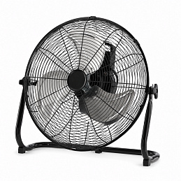Aga Bodenventilator 50 cm Schwarz