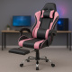 Aga Gaming-Stuhl mit Fußstütze DS5011 Rosa