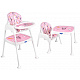 Aga Stillstuhl Hocker Stuhl 3in1 rosa
