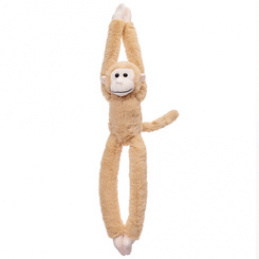 Masotka małpka wisząca beżowa z rzepami 45cm ZA5657 uniwersalny