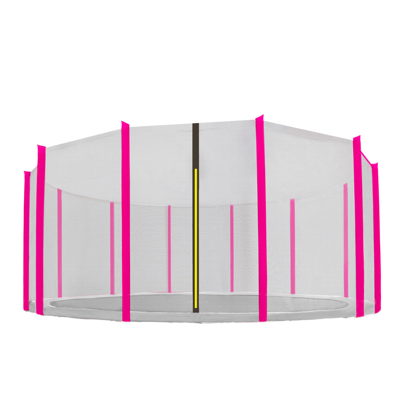 Aga-Schutznetz 488 cm für 12 Stangen Schwarzes Netz / Pink