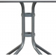 Aga Gartentisch mit galsplatte für 2-4 Personen  MR4351LGY 60x60x70 cm