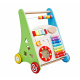 Aga4Kids Interaktive Lauflernhilfe aus Holz,Lauflernwagen,Lernspielzeug aus Holz