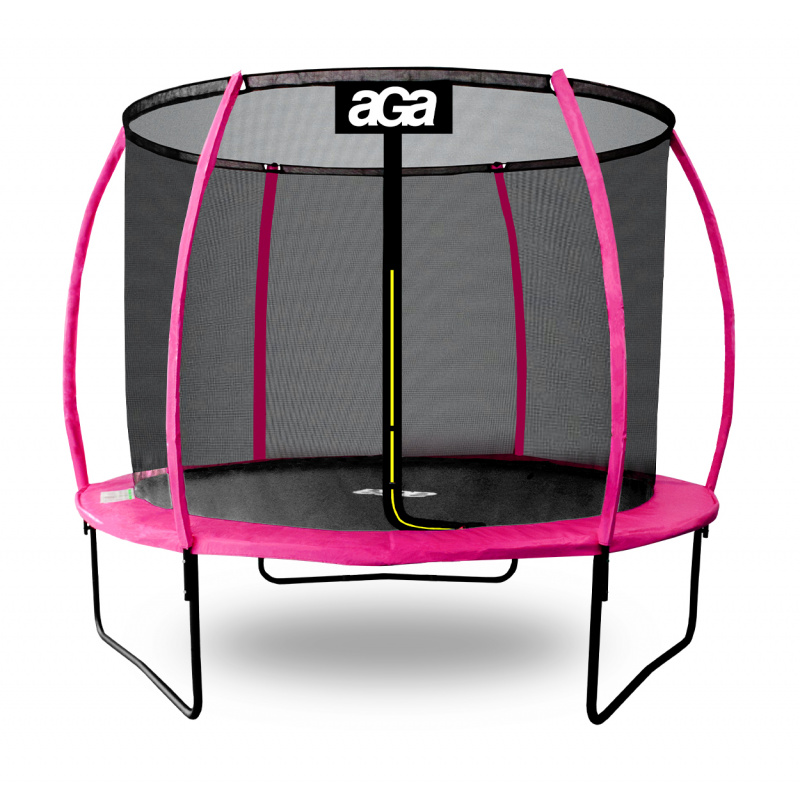 Aga SPORT EXCLUSIVE Trampolin mit Sicherheitsnetz 180 cm 6 ft Rosa