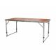 Aga Campingtisch, Gartentisch, Klapptisch 120x60x54/60/70 cm Braun