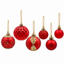 Aga Weihnachtskugeln MIX 33 Stück Rot