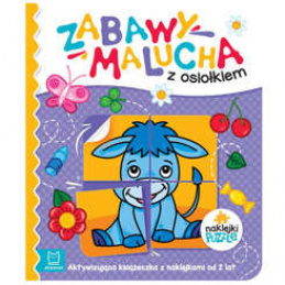 Aksjomat Zabawy malucha z osiołkiem książeczka z naklejkami KS0825 uniwersalny