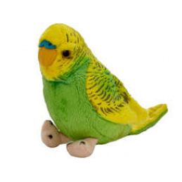 Maskotka pluszowa Papuga falista zielono-żółta papużka ptaszek 13cm 13728 uniwersalny