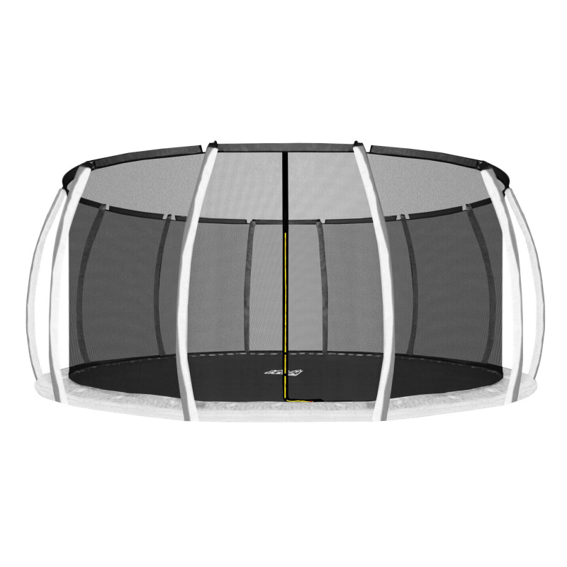 Aga Sicherheitsnetz für Trampolin mit  Innennetz 500 cm für 12 Stangen Schwarzes Netz / Schwarz