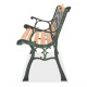 Aga Gartenbank, 2-Sitzer Sitzbank, Parkbank bis 240kg belastbar, Terrassenbank für Garten, Balkon und Terrasse MR2011 125x52x75 cm