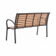 Aga Gartenbank 125x60x80 cm Braun