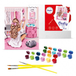 Zestaw do malowania po numerach  Prywatka KHO4825 40x50 AP0027 uniwersalny