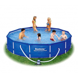 Bestway Steel Pro Frame 4,57 x 0,91 m 56066 + Kartuschenfilterung