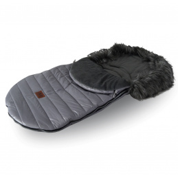 Nestor Kinder Fußsack R2 mit Pelzmantel Grau