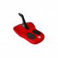 Aga Kinder Schlitten  DS490 Rot, Kinderschlitten aus Kunststoff, Stabiler Schneebob, Rodelschlitten für Kinder