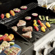 GoodHome Tippah Gasgrill,Grillwagen ausgestattet mit 4 separater Brennern Regelung
