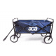 Aga Bollerwagen Gartenwagen faltbar mit Griff & Getränkehaltern bis 80 kg, Handwagen Outdoor MR4610 Blau