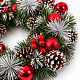 Aga Weihnachtskranz 36 cm rot mit Tannenzapfen