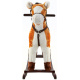Aga4Kids Schaukelpferd RH01 Hellbraun mit Flecken