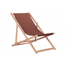 Aga Klappbarer Liegestuhl aus Holz Braun