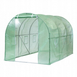 Aga Garten-Foliengewächshaus Polytunnel Folienhaus Pflanzenhaus 3,5x2x2 m