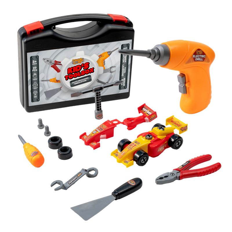 Aga4Kids Auto - Werkzeugkoffer für Kinder 27 Szt.