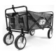 Aga Bollerwagen Gartenwagen faltbar mit Griff & Getränkehaltern bis 80 kg, Handwagen Outdoor MR4610 Grau