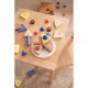 Aga4Kids Holz Kuchen Spielzeug Essen Set, Geburtstagstorte zum Schneiden, Rollenspiel Lebensmittel für Kinder