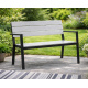Aga Gartenbank 118x54x77 cm Grau