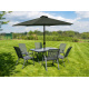 Linder Exclusiv Knick Sonnenschirm, Gartenschirm Ø 250 cm,mit Kurbelmechanismus,Grün