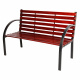 Linder Exclusiv Gartenbank 2-Sitzer Parkbank bis 150Kg mit Rückenlehnen Gartenmöbel Holzbank MC4410 122x80x60 cm