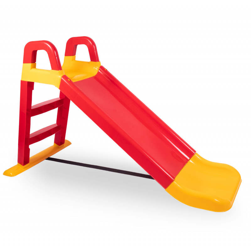 Doloni Kinderrutsche, Gartenrutsche 140 cm Rot-gelb