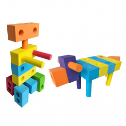 Aga4Kids Schaumstoffbausteine 60 Stück Aga4Kids Schaumstoffbausteine 60 Stück