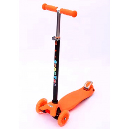 Hulajnoga H1 Pomarańczowa Balansowa R-Sport Świecące koła LED