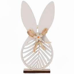 Drewniany zajączek do postawienia wielkanocny