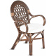 Aga Rattan-Garnitur PAPIO Choco Weiß