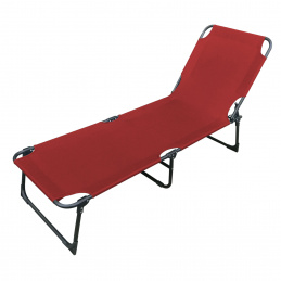 Linder Exclusiv Klappbarer Garten-Liegestuhl mit vier Positionen MC37201R Rot